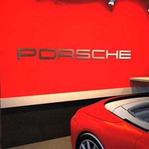 PORSCHE DEALERS 6 FT ALUMINUM SIGN LETTERS GARAGE